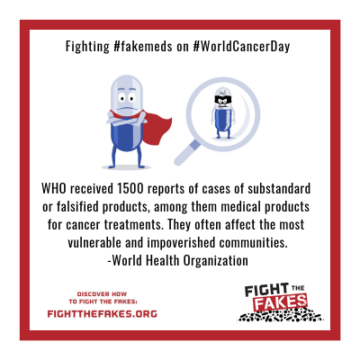 “Both generic and innovator medicines can be falsified, ranging from very expensive products for cancer to very inexpensive products for treatment of pain.” -World Health Organization (2)